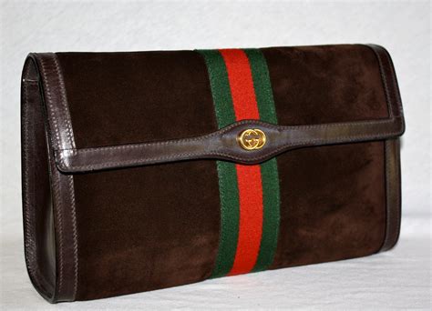 gucci clutch damen|gucci vintage suede clutch.